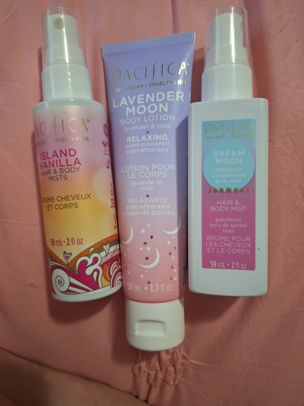 Pacifica Lavender Moon Body Lotion - And Hair Mist Bundle